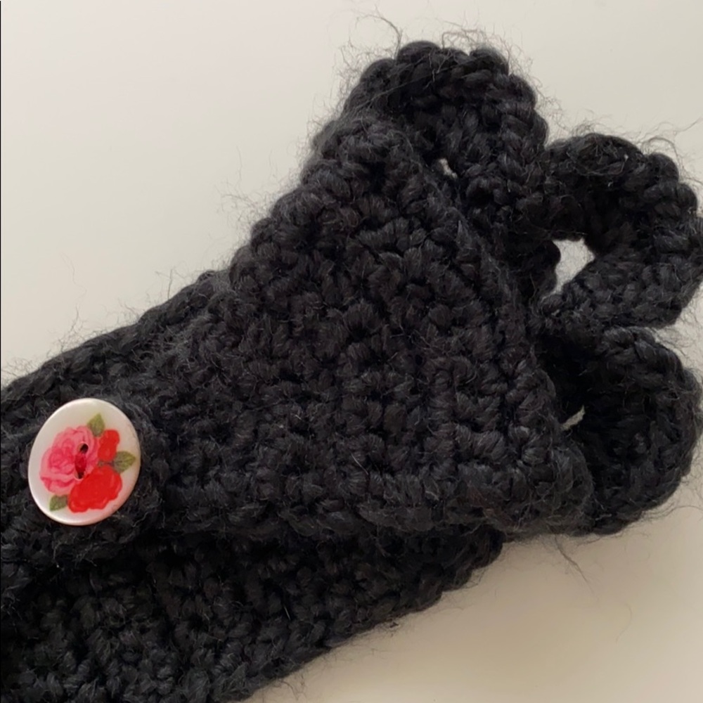 Anthropologie Headband Ear Warmer Charcoal knit - Picture 6 of 6